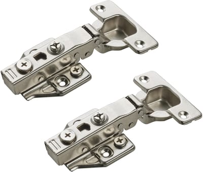 SOTECH 2 stuks SOFT-CLOSE verdektliggende scharnieren 110° hoekscharnier T48 met snelmontage KLIP verdektliggende scharnieren incl. montageplaten met excentrische verstelling verdektliggend scharnier met 3D verstelling