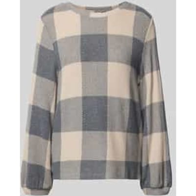 Tom Tailor - Shirt met lange mouwen en patroon - Maat XS - black taupe cosy check