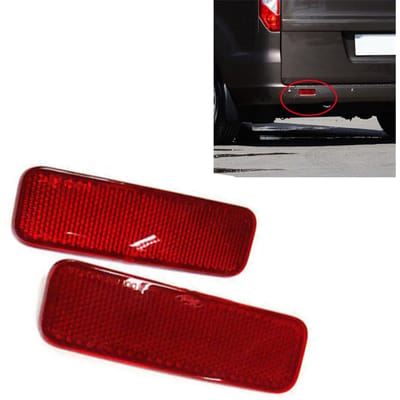 Paire Réflecteur de Pare-chocs Arrière Gauche & Droit Lentille de Lumière Pour Fourgon Ford Transit 2014-UP