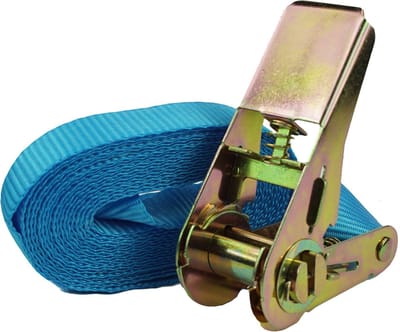 Professionele ratel spanband Spanband 1-delig 4m 0,8t 0,8tot 800kg TÜV/GS BLAUW
