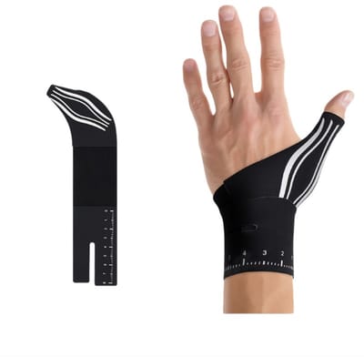 Unisex Lichtgewicht Duimspalk Polssteun - Linkerhand - Zwart