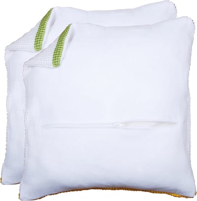 Vervaco - Kussenrug met rits - wit set van 2 - PN-0231005 - Borduren - Borduurpakket - Borduurpakket volwassenen - Borduurpakket kind