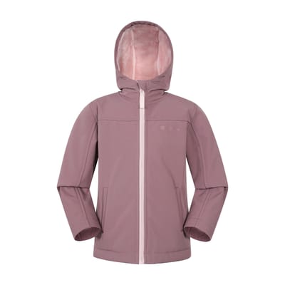 Mountain Warehouse Kinder/Kids Arctic Borg gevoerd softshell jack (Roze)