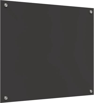 vidaXL - Keukenachterwand - Donkergrijs - 70 - x - 60 - cm - gehard - glas