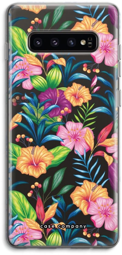 Case Company® - Hoesje geschikt voor Samsung Galaxy S10 4G hoesje - Tropisch 2 - Soft Cover Telefoonhoesje - Bescherming aan alle Kanten en Schermrand