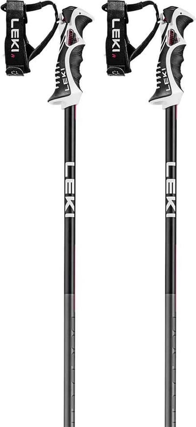Leki Bold Lite S skistokken zwart/rood - 135 cm