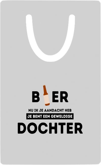 Hacebo® - bier, nu ik je aandacht heb je bent een geweldige dochter metalen boekenlegger - de beste dochter - verjaardagscadeau - verjaardag - cadeau - cadeautje voor dochter - dochter artikelen Bladwijzer boekenleggers - 7.6 cm x 5cm