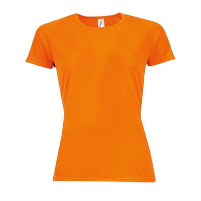 SOL'S Women´s Raglan Sleeves T Sporty L200 - Neon Orange - XL