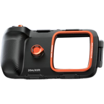 Onderwater Snorkelen Duiken Telefoonhoes Scuba Duik Waterdichte Cover voor 5.4 6.9 Inch Telefoon Duiken tot 20m 65.6ft black