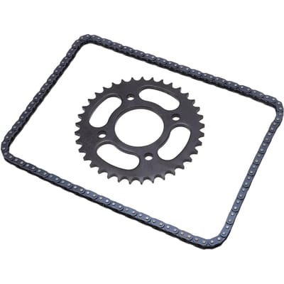 136 Schakels Ketting 428 37T Motorfiets Aandrijfketting met Tandwiel voor 43cc 49cc Minimoto Bromfiets Scooters 2-takt Pocket Bike black