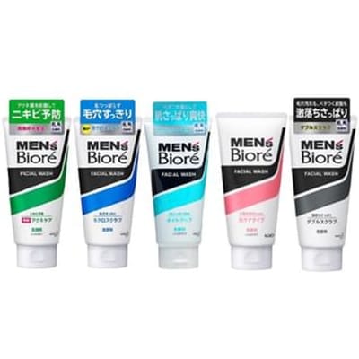 Bioré Herren Gezichtswas & Schoonmaak Gezicht Reiniger: Diep Vochtige Formule voor Een Frisse, Schone Huid 130 g