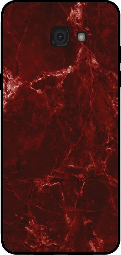Smartphonica Telefoonhoesje voor Samsung Galaxy A7 2017 met marmer opdruk - TPU backcover case marble design - Rood geschikt voor Samsung Galaxy A7 2017