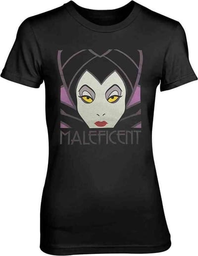Disney Maleficent Dames Tshirt -S- Zwart