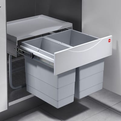 Hailo Tandem S - 12+18 l -  Grijs/Zilver