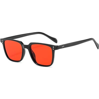 Nieuwste Designer Stijl Stijl Rechthoekige Zonnebril Brillen Dames Heren Oceaan Kleur Tinten Zon Zonnebrillen Vrouwelijke Trendy Rechthoekige Klinknagel Brillen 1PC