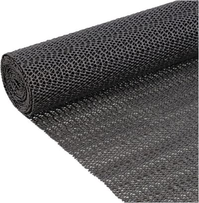 Multifunctionele Non Slip Gripmat | Slipmat Zwart | Zwarte Slipmat 45 x 125cm | Niet Klevende Antislipmat Gaas Patroon voor Bureaus en Keukenlades