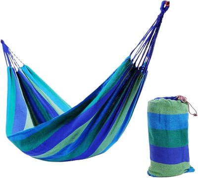Hangmat Tuin - Stoffen Hangmat - Buiten Ontspannen - Draagbaar Opbergbaar - 200x80cm - One Color