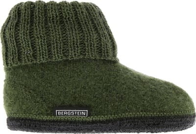 Bergstein Cozy Sloffen - Pantoffels voor dames, heren en kinderen - 100% Zuiver scheerwol - Forest