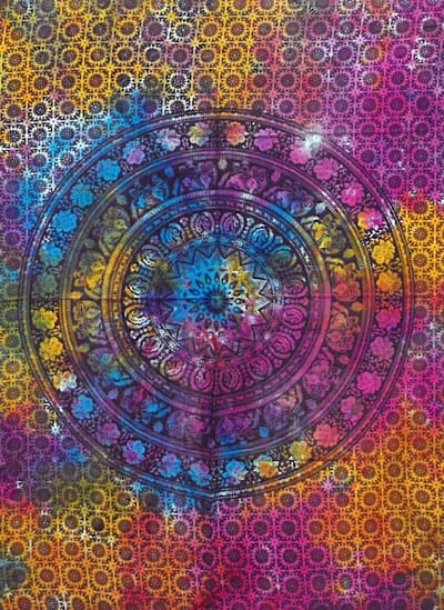 Wandkleed Mandala - Wanddoek - Bedsprei - 78x112cm - Handdoek - Muurkleed