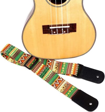 Verstelbare Ukulele Strap voor Soprano, Concert en Tenor Gitaren - Multicolor Schouderband, 107*4.5*1cm