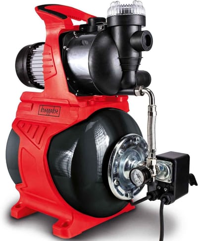 Huiswaterpomp - Fonteinpomp - Tuin Besproeien - Krachtige 1000W Motor - 19 Liter Ketel - Rood