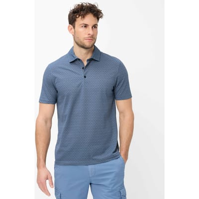 Brax Heren Poloshirt  Style PEPE atlantic, blauw, maat M