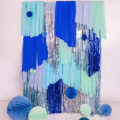 Crêpe Papier - Blauwtinten