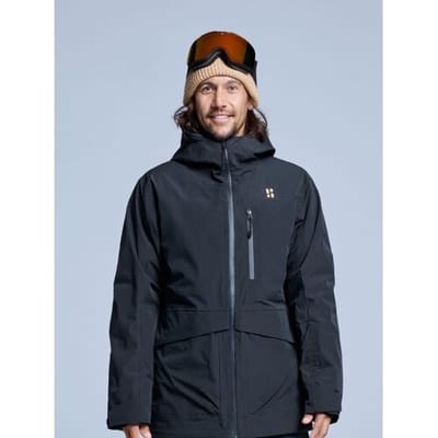 Poederbaas Ski-jas Heren - Freeride 3L Hardshell - Zwart - Maat S