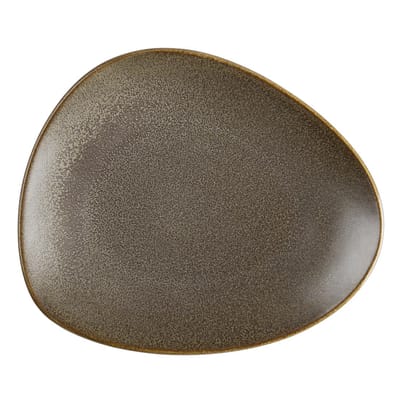 Olympia Ember Mahonie Kleur Driehoekige Borden 190x160mm (6 stuks)