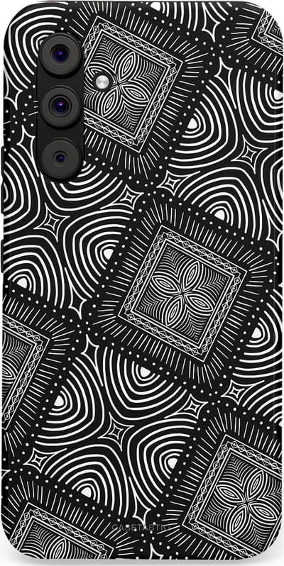 Casetastic Hoesje Geschikt voor Samsung A54 (5G) - Stijlvolle Beschermende Duo-layer Case - Ceramica