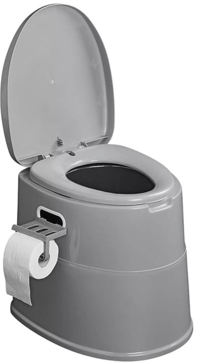 ProPlus Demontabel Campingtoilet - 8-delig - Met Wc-rolhouder en Uitneembare Emmer