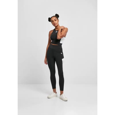 Starter Black Label - Sports Cropped Sport top - S - Zwart/Wit