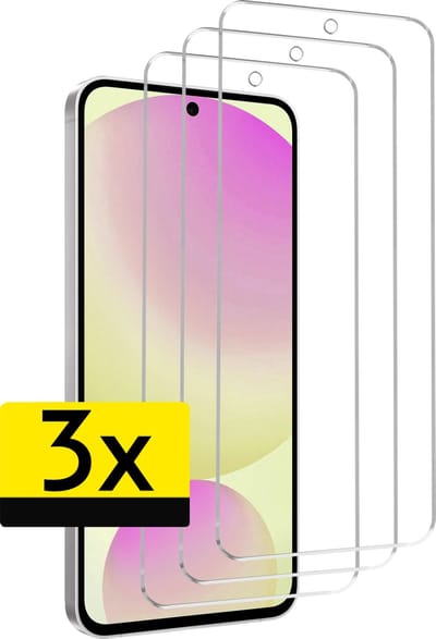 Screenprotector - Geschikt voor Samsung Galaxy S24 FE - 3 Stuks - Extra Sterk - Beschermglas - Gehard Glas - Tempered Glass - Screen Protector