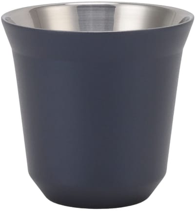 Dailygoods- Koffiemok Dubbelwandig - Geïsoleerde Koffiekop - Roestvrij Staal - Draagbare Reisbeker - Inhoud 80ml - Schokbestendig Ontwerp