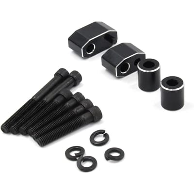 Driver FloorBoard-uitbreidingsset 0,98 inch vervanging voor Road King Touring-modellen 2009-2022 black