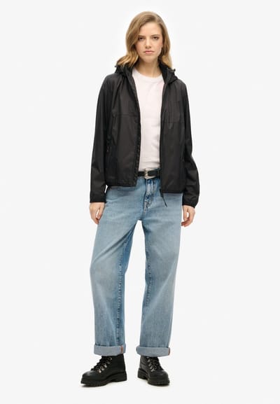 Superdry - Windbreakerjas met capuchon en logo - Dames