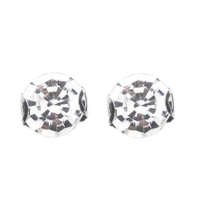 Magneet oorbellen 10 mm zilverkleur