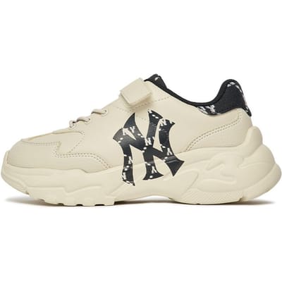 MLB Baskets Chunky Runner Basse Décontractées pour Enfants 7ASHCM22N-50BKS 33.5 beige