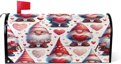 Brievenbushoezen - Postwraps Covers - Tuin Decoratie - Magnetisch PVC Materiaal - 528 x 648 cm - Valentijnsdag Kabouters