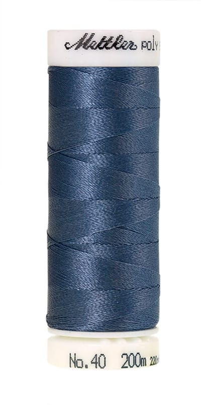 Mettler borduurgaren - Blauw - Nr 3953 - Polysheen - 200 meter