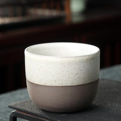 120ML Matte Creatieve Retro Ruwe Aardewerk Theekopjes Keramische Koffiemok Handgemaakte Wijnkopjes Chinese Kung Fu Theekop Home Drinkware 120ml
