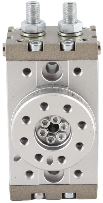 Dailygoods- Pneumatische Cilinder 180 Graden - Roterende Cilinder - Aluminium Cilinder - Anticorrosief - Schokbestendig - Temperatuurbereik 0~60 °C - Rotatiecilinder