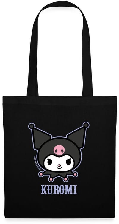Kuromi Portret Met Tekst Tas Van Stof Schoudertas