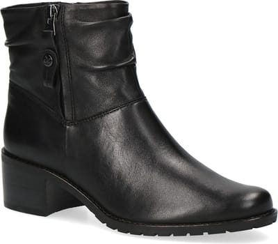 Caprice Zwart Soft Enkellaarzen maat 38