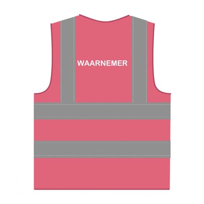 Waarnemer hesje RWS roze