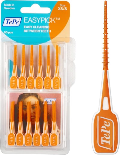 Tandenstokers - Interdentale Reiniging - Efficiënte Mondhygiëne - Smalle Ruimtes Reinigen - XS-S Maat - Oranje
