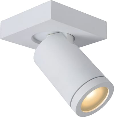 Lucide TAYLOR - Plafondspot (Plafondlamp) Badkamer - LED Dim to warm - GU10 - 1x5W 2200K/3000K - IP44 - Wit