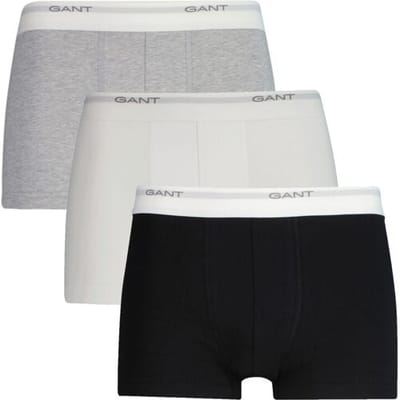 Gant Ondermode Core Trunk 3Pack Zwart-Wit / male
