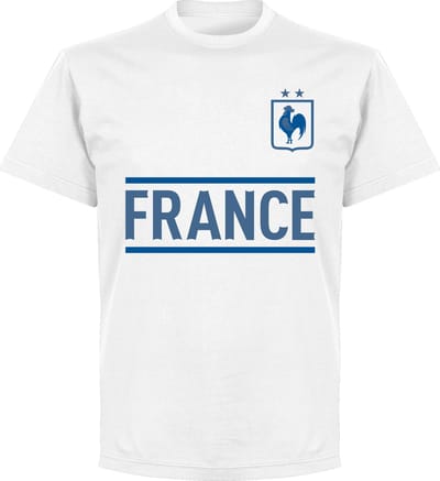 Frankrijk Team T-Shirt - Wit - XS