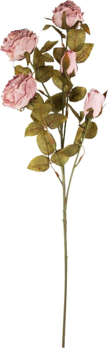 Dekoratief | Deco tak m/pioenen, roze, PVC, 68cm | A240590